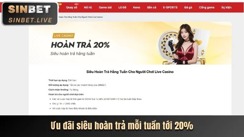 Giao diện website chính thức của OKVIP
